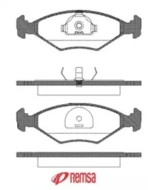 Комплект тормозных колодок METZGER 0281.10